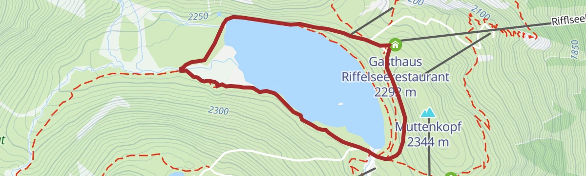 Route map: Rifflsee Rundwanderweg